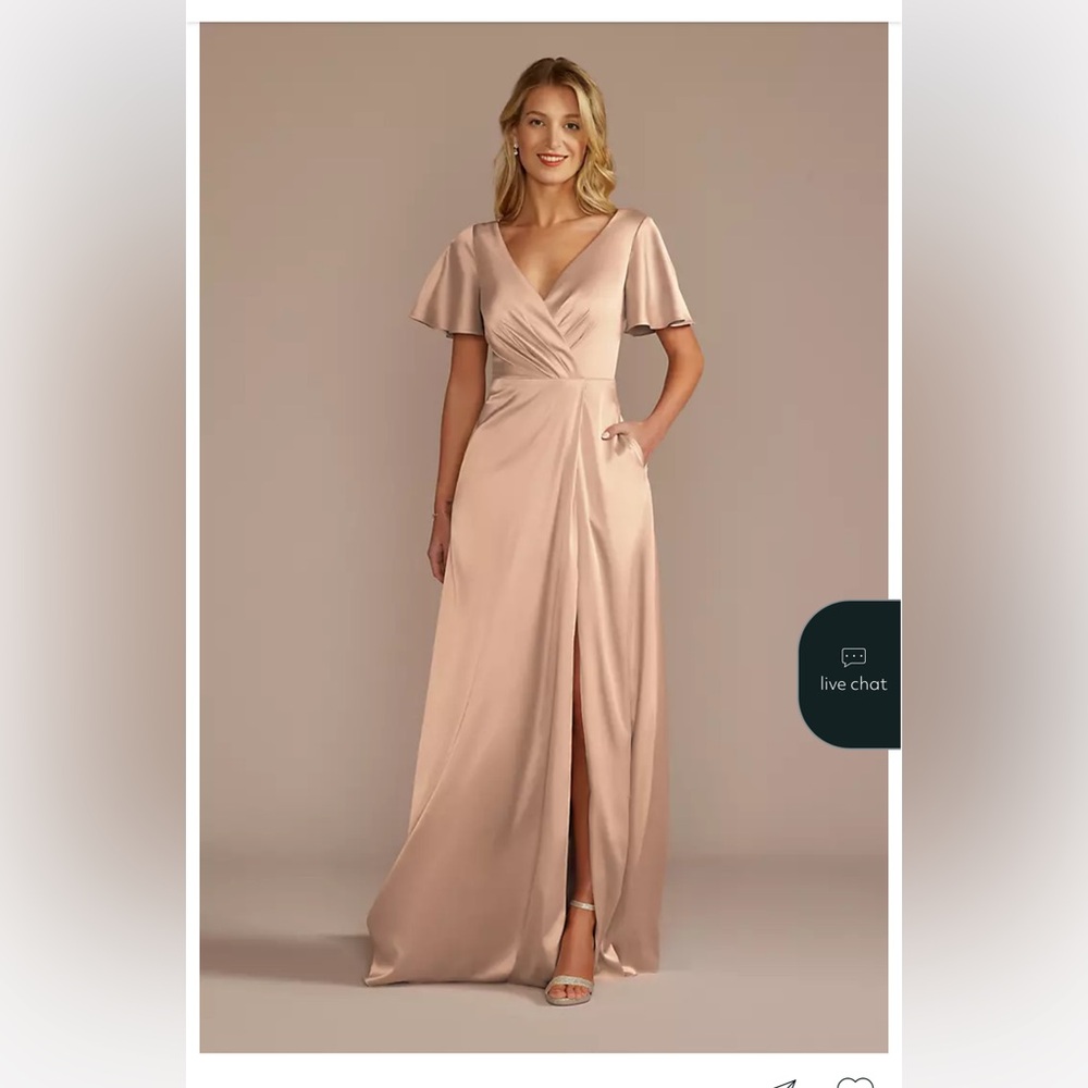 Elegant Wrap Maxi Dress in Blush